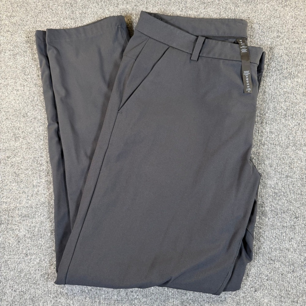 Lululemon Commission Slim Fit Pant Mens 38 Charcoal Grey Technical Trousers 2919